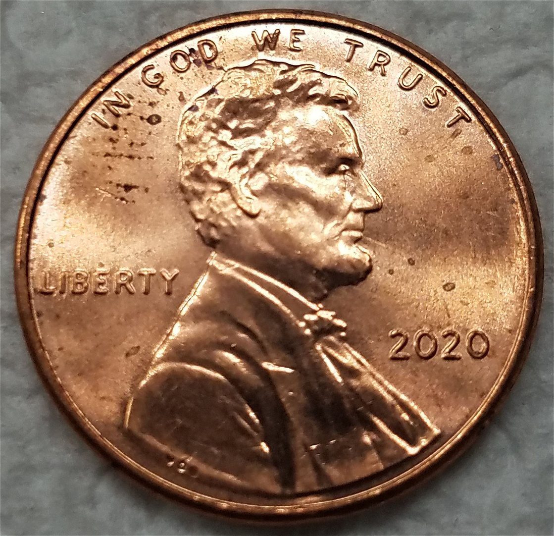 2020-P-Lincoln-Cent-Pre-Cud-On-Reverse-Near-America?
